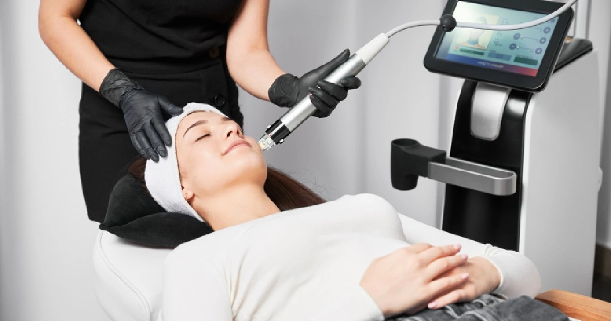 Women receiving RF Skin Tightening in Cedar Park, TX